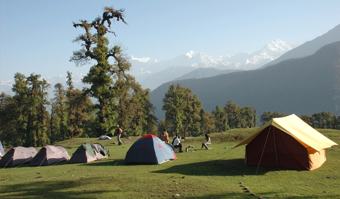 Camping at Chopta